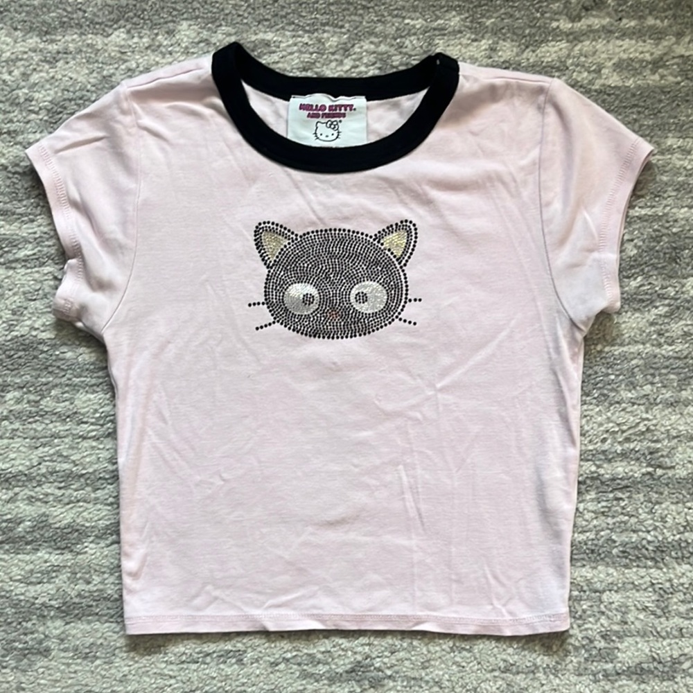 Forever 21 Hello Kitty and Friends Chococat Light Pink Tee